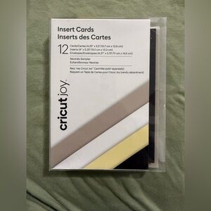 Insert cards for Cricut Joy - Neutrals Sampler